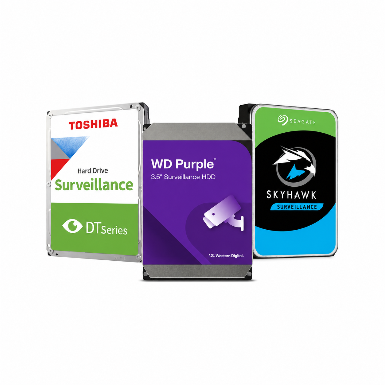 Illustration of surveillance hard drives